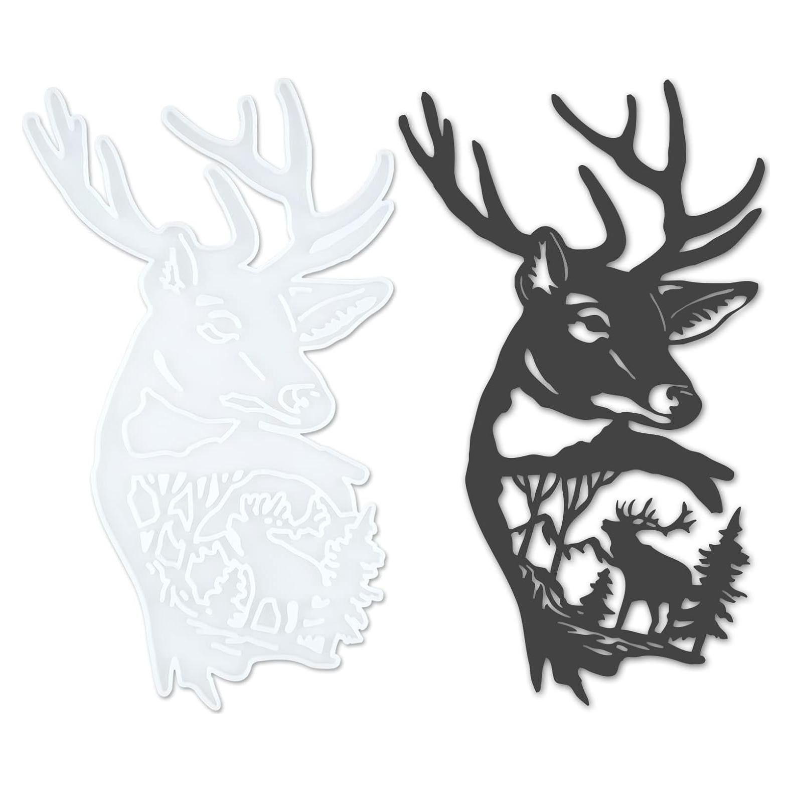 Molde de Silicona Cabeza de Ciervo MUFUN 22.86x15.24cm