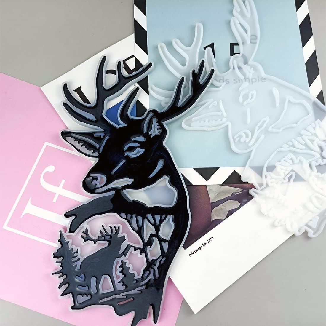 Molde de Silicona Cabeza de Ciervo MUFUN 22.86x15.24cm