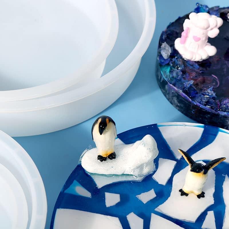 4 Moldes de Silicona Profundos Charmewooden para Resina