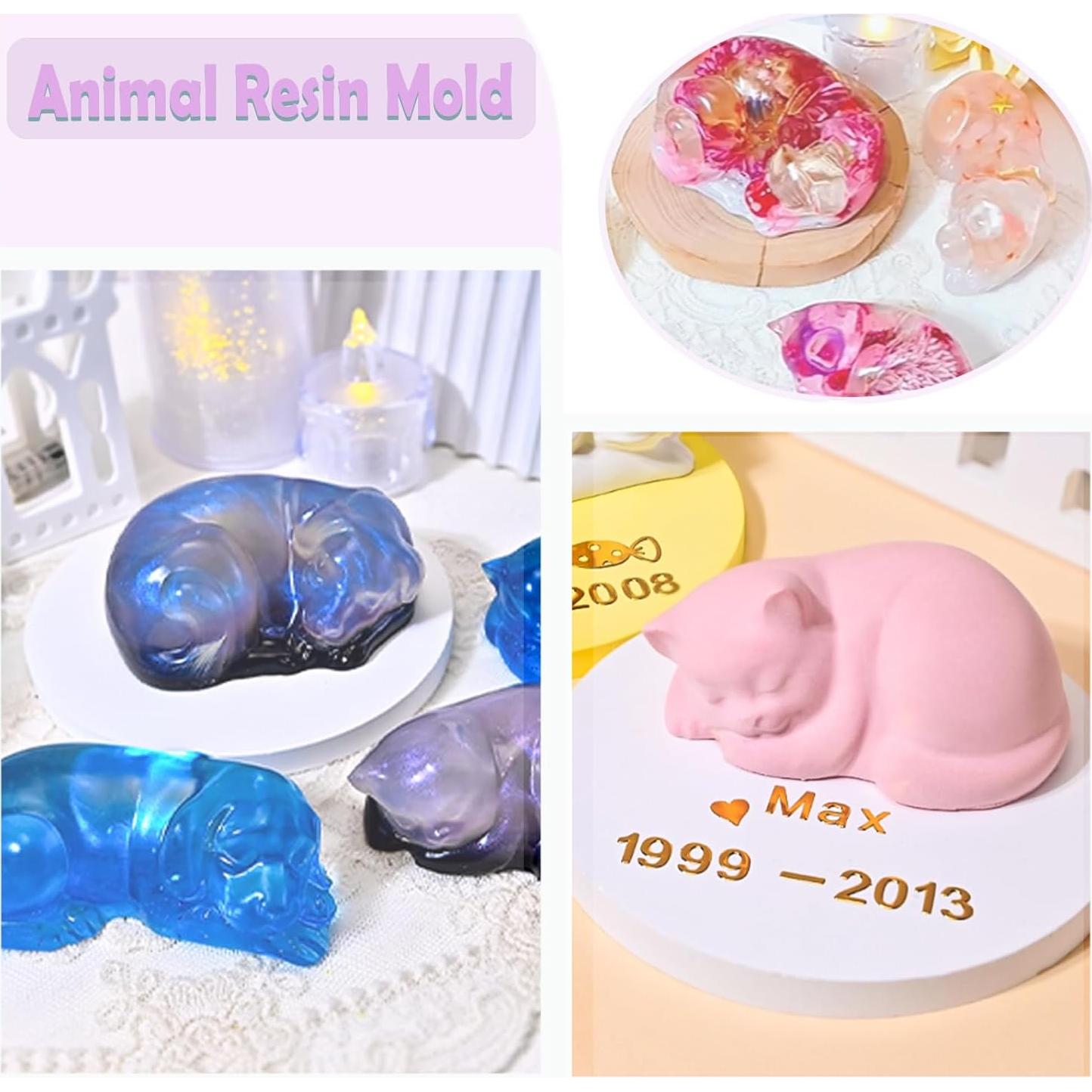 Molde de Silicona para Resina de Gato y Perro Anlan-angel