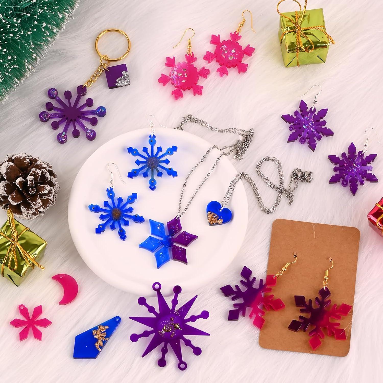 Moldes de Silicona para Aretes Copo de Nieve Actvty - 6 Piezas