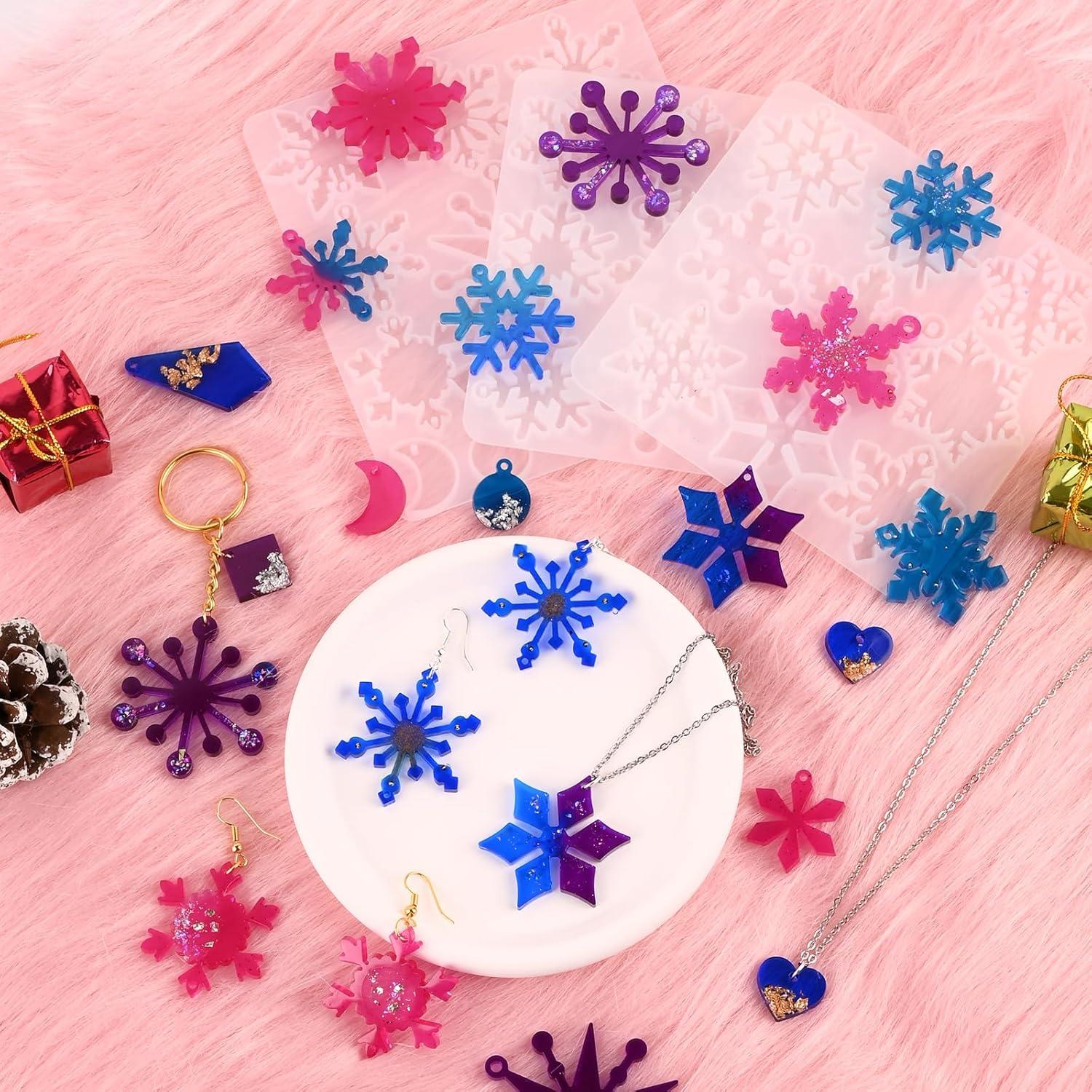 Moldes de Silicona para Aretes Copo de Nieve Actvty - 6 Piezas