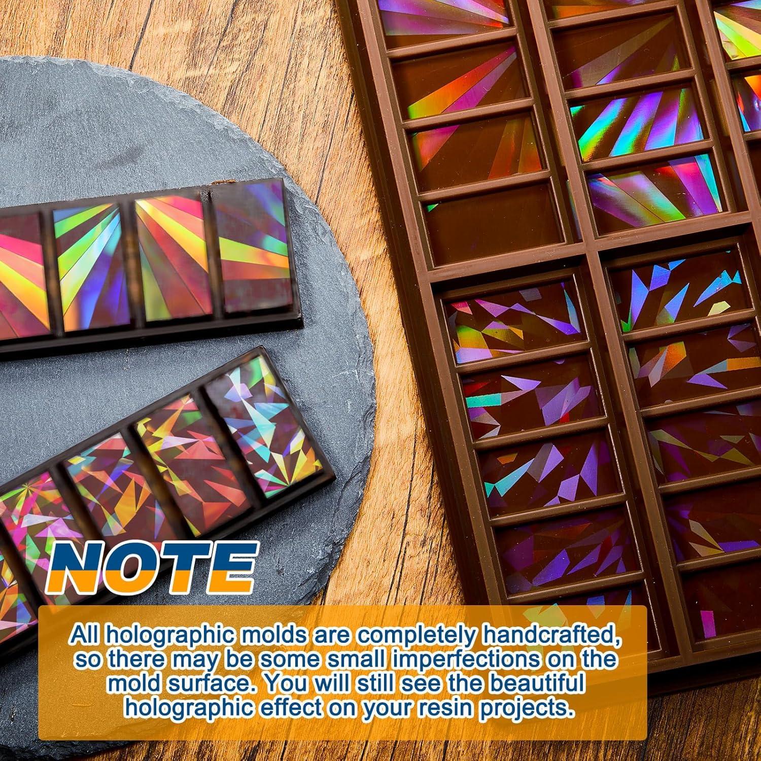 Moldes de Chocolate Holográficos Ziliny - Silicona 25x17 cm