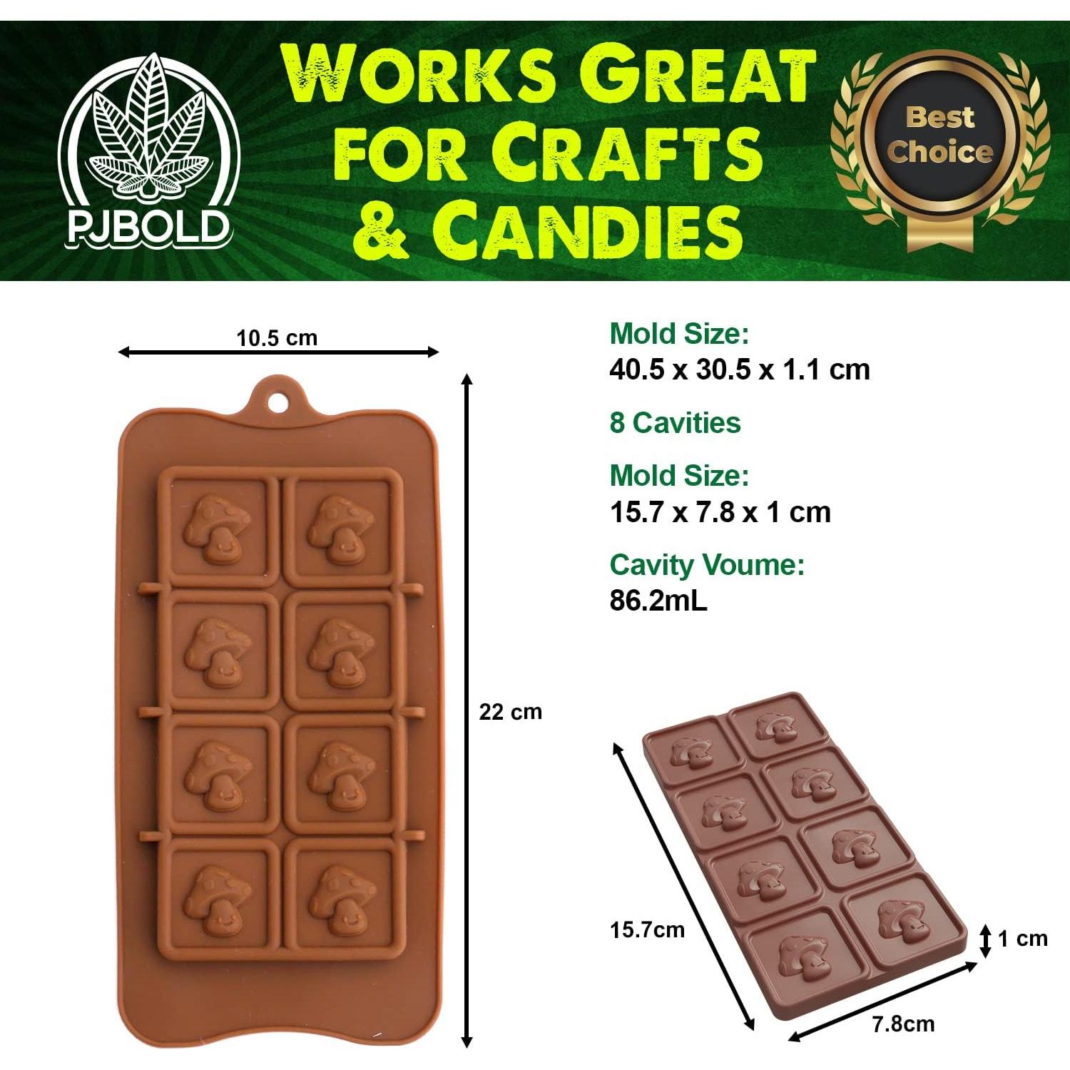 Molde de Silicona para Caramelos PJ Bold - 2 Piezas