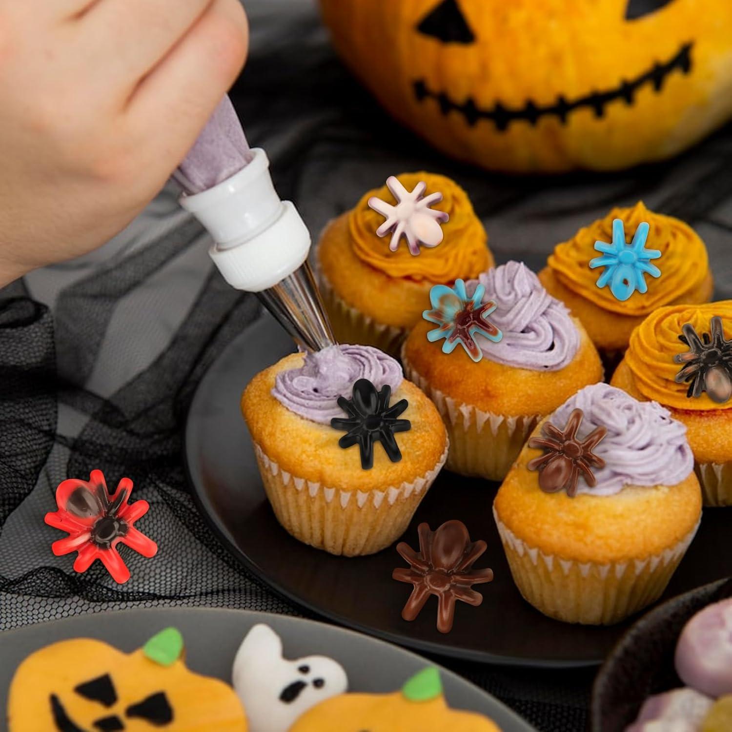 Moldes de Silicona Halloween Couuwick 2PCS Araña 28 Cavidades