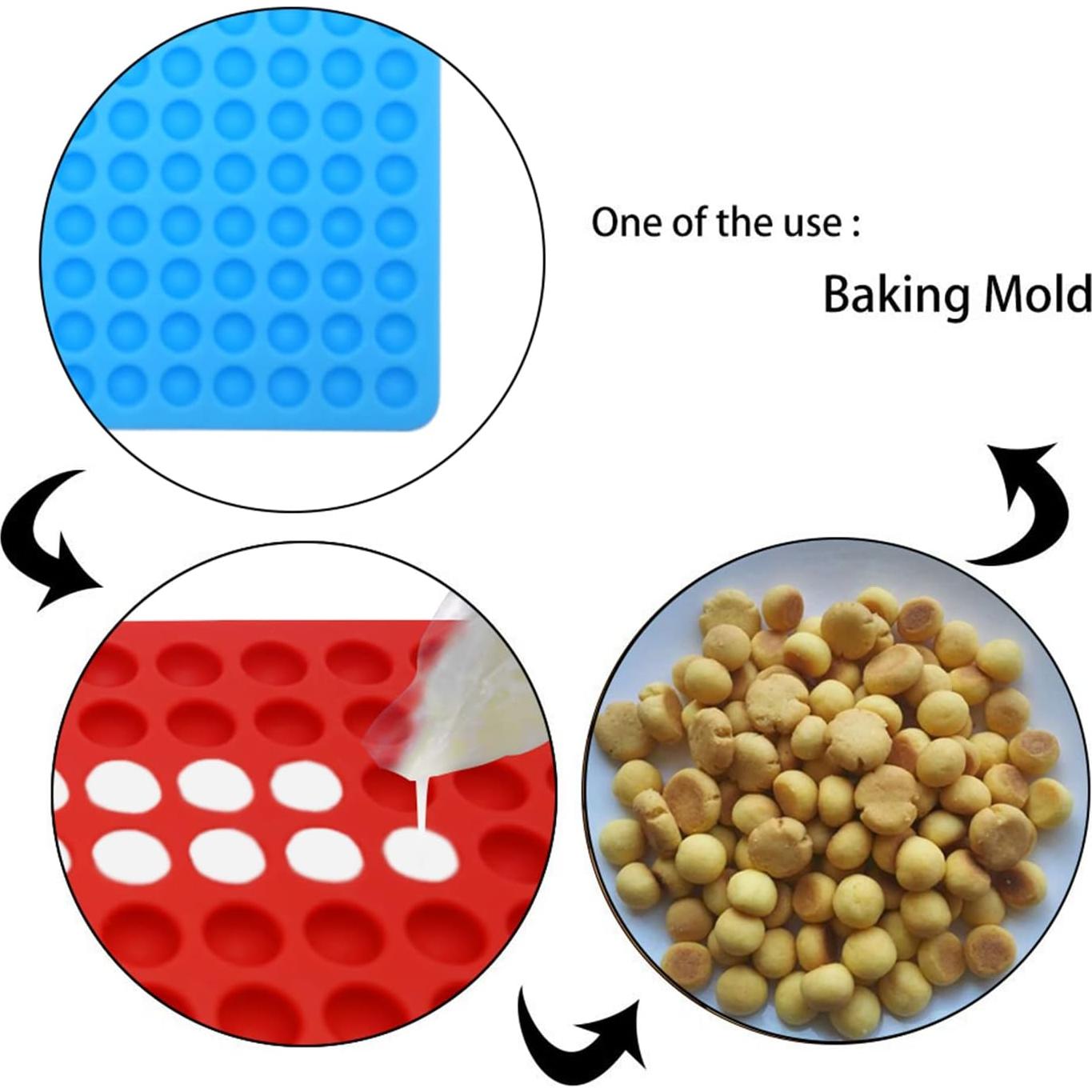 Molde de Silicona Redondo Mini 468 Cavidades Bongpuda