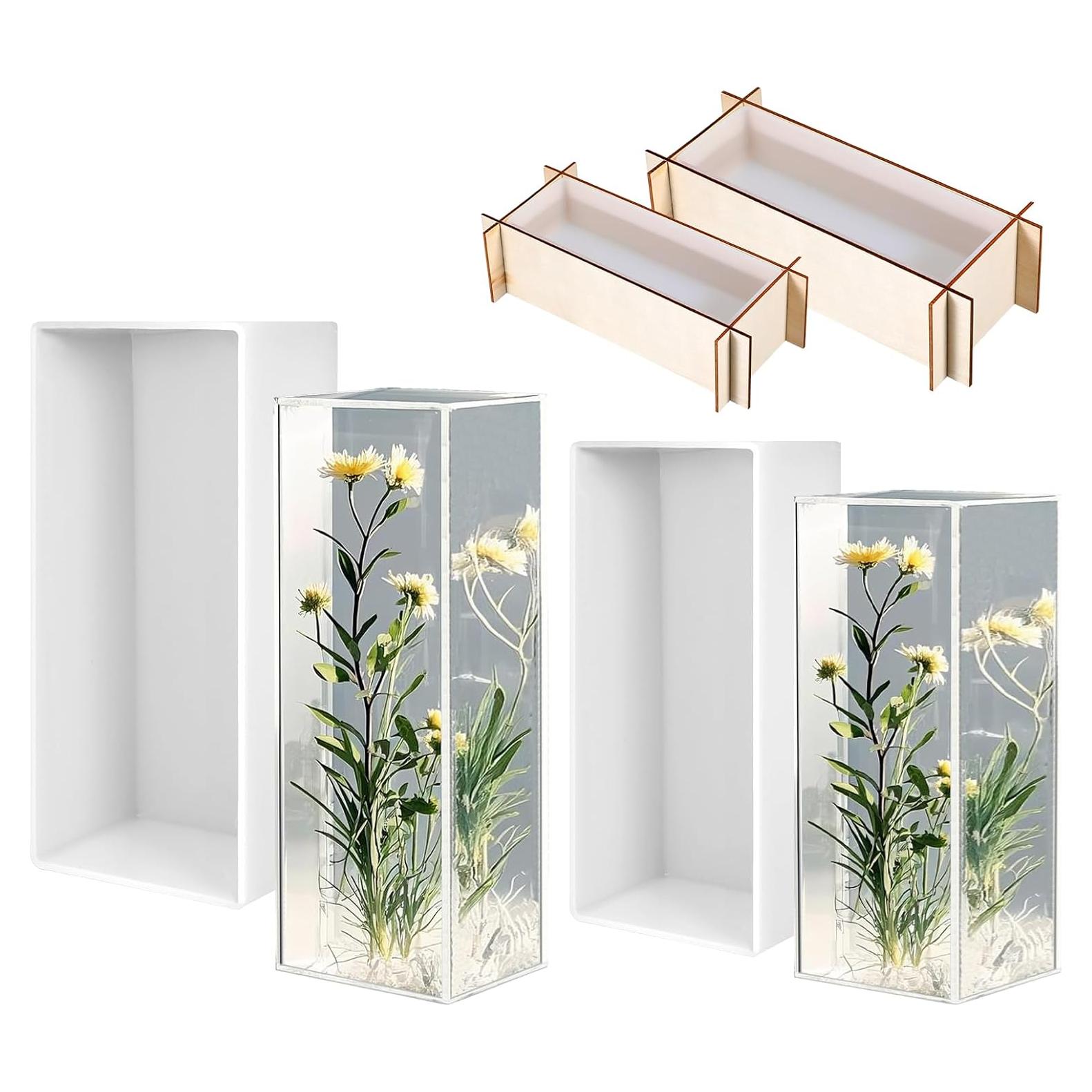 Moldes Rectangulares de Silicona para Resina Epóxica Xthrotsenk - 2 Tamaños