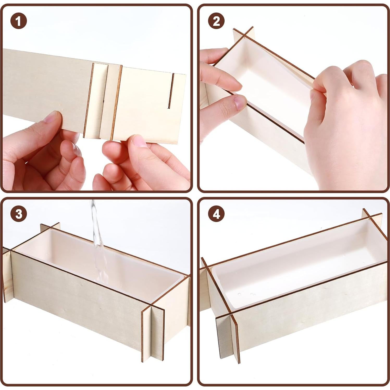Moldes Rectangulares de Silicona para Resina Epóxica Xthrotsenk - 2 Tamaños