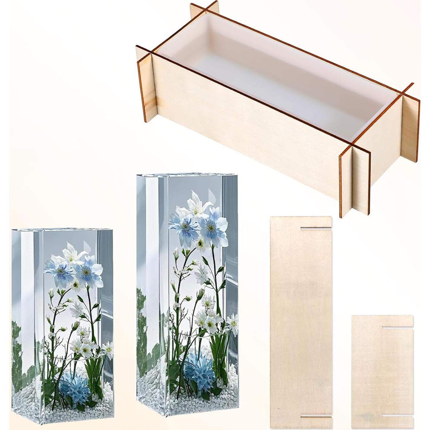 Moldes Rectangulares de Silicona para Resina Epóxica Xthrotsenk - 2 Tamaños