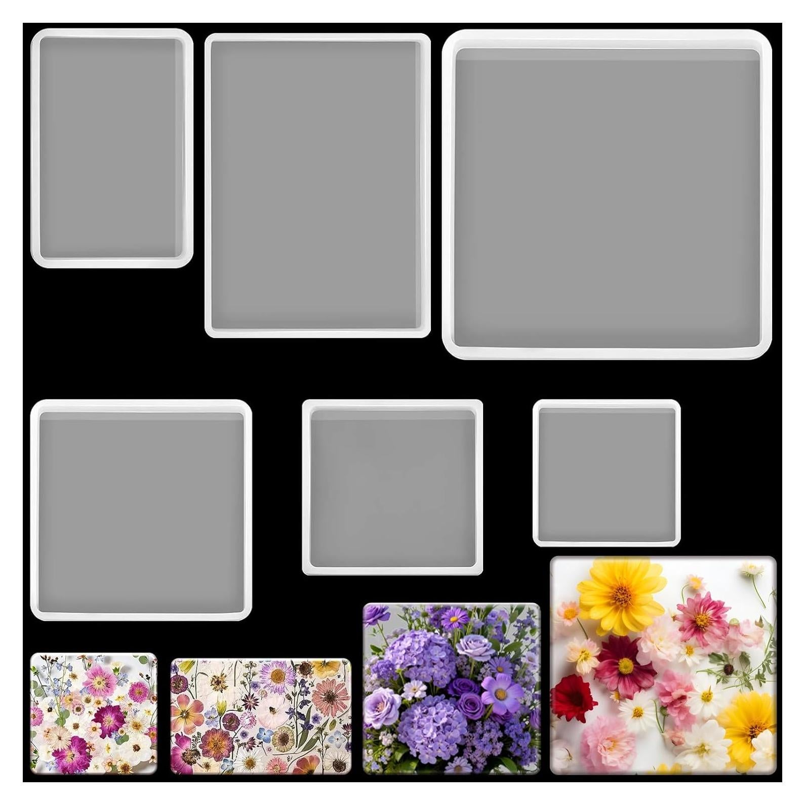 Kit de Moldes de Silicona Patelai para Posavasos 6 Piezas