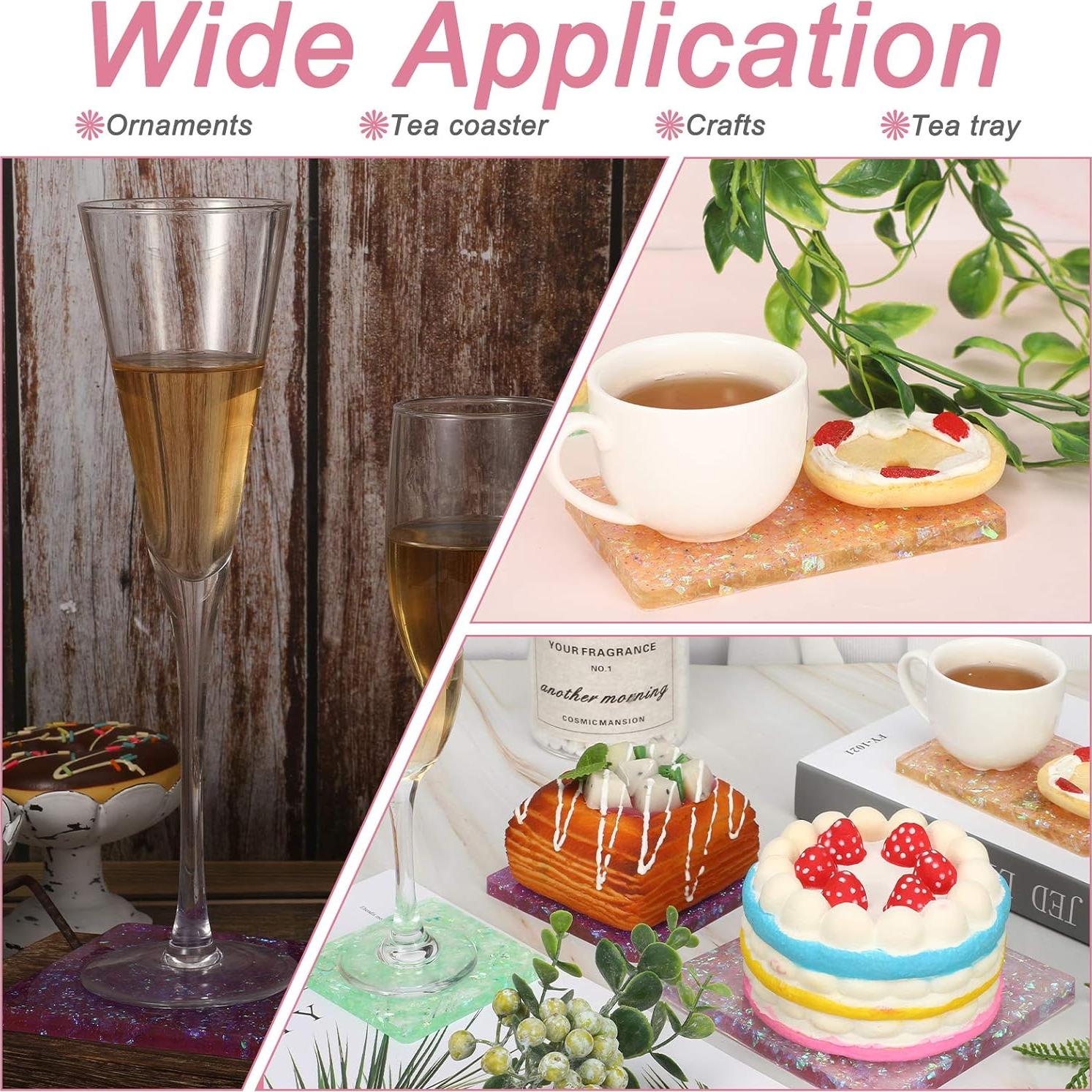 Kit de Moldes de Silicona Patelai para Posavasos 6 Piezas