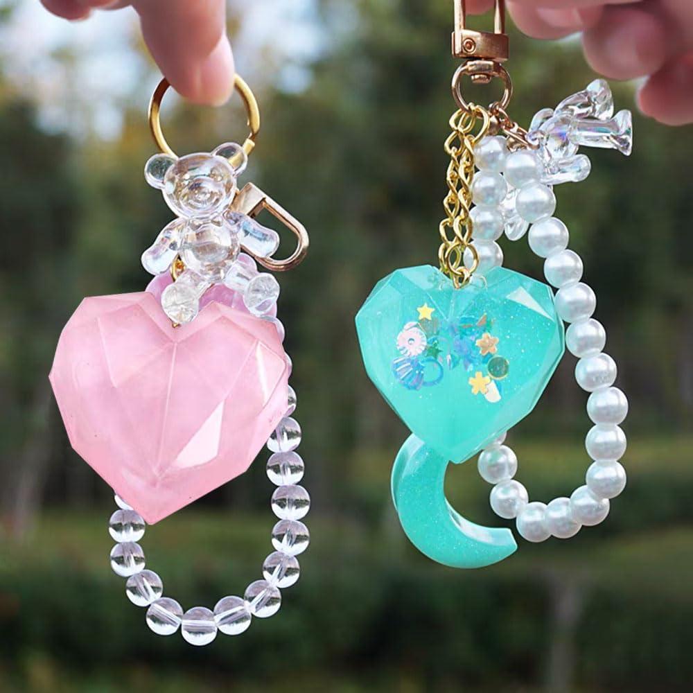 Molde de Silicona Corazón 3D BIGEBO - 6 Pzs para Resina