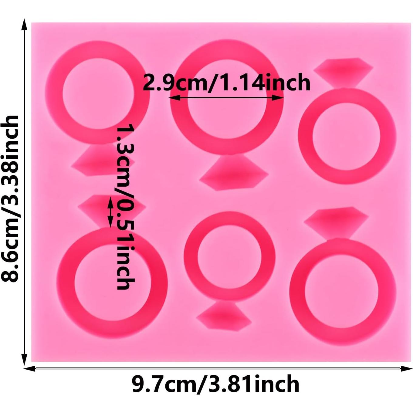 Molde de Silicona Anillo de Diamante XMOLDNMS 9.66x8.58cm