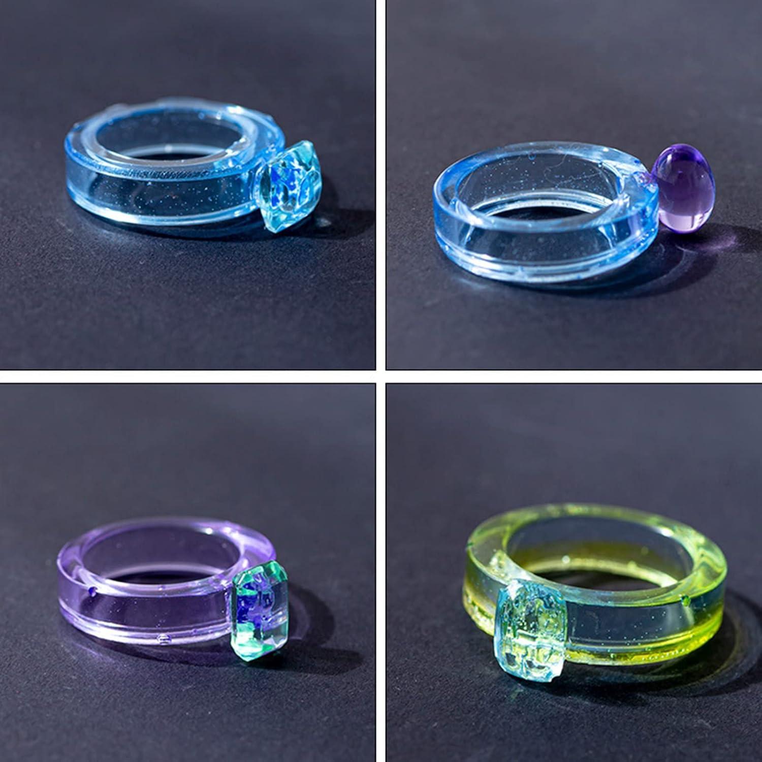 Moldes de Anillos de Silicona BROVITI - 2 Piezas con 7 Tamaños