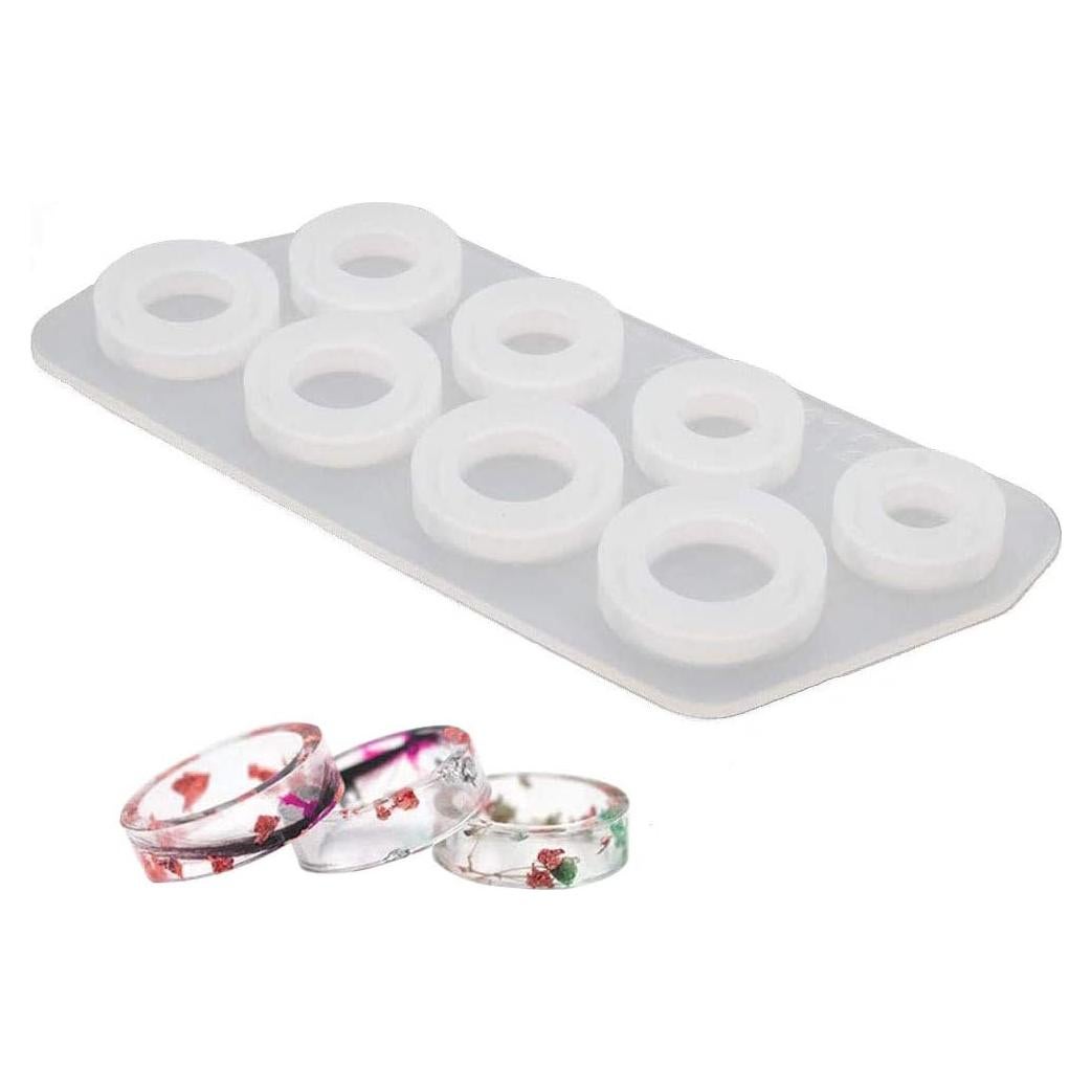 Moldes de Silicona para Anillos Szecl - 8 Tamaños 15-22mm