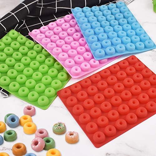 Molde de Silicona para Donuts Mini Newk, 4 Paquetes 48 Cavidades