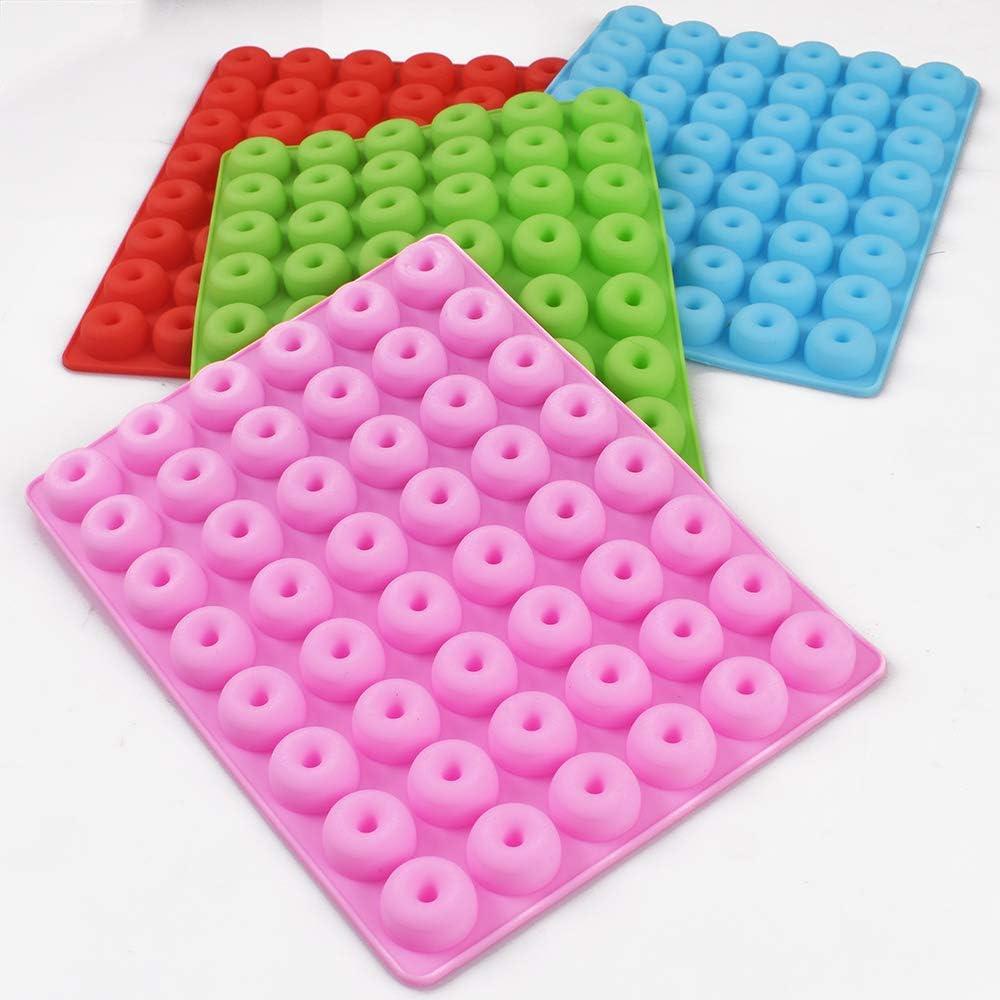 Molde de Silicona para Donuts Mini Newk, 4 Paquetes 48 Cavidades