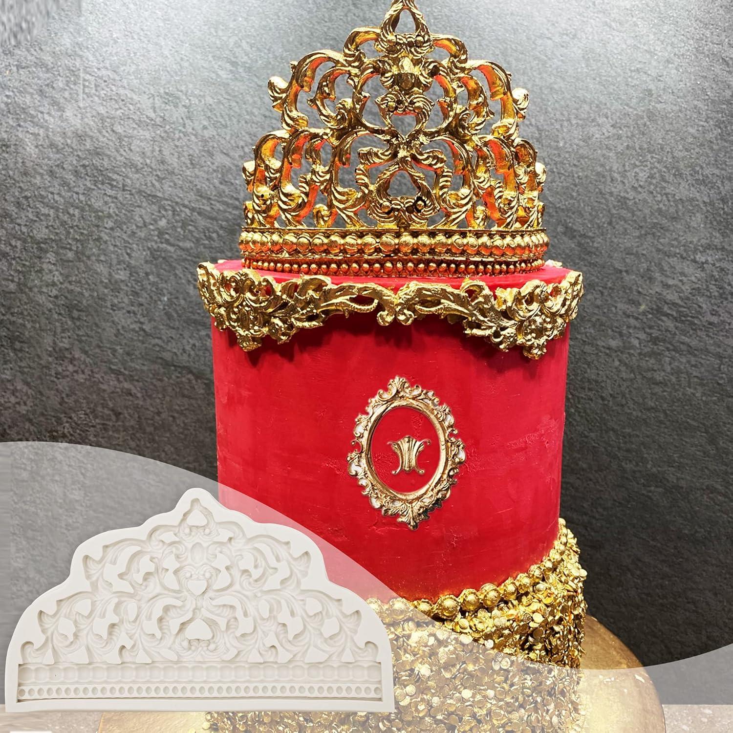 Moldes de Fondant de Silicona Barrocos Muyulin - 3 Pcs