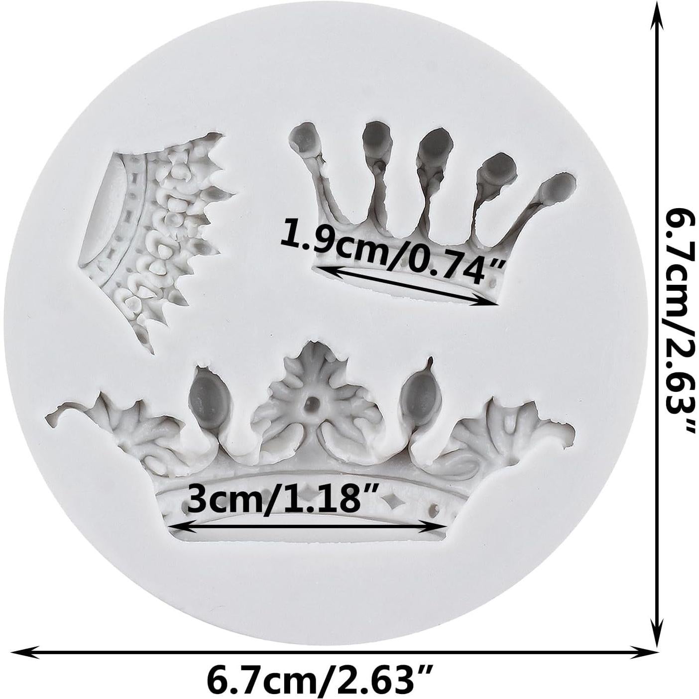 Molde de Silicona de Corona YANQINMS 6.68 cm Reutilizable