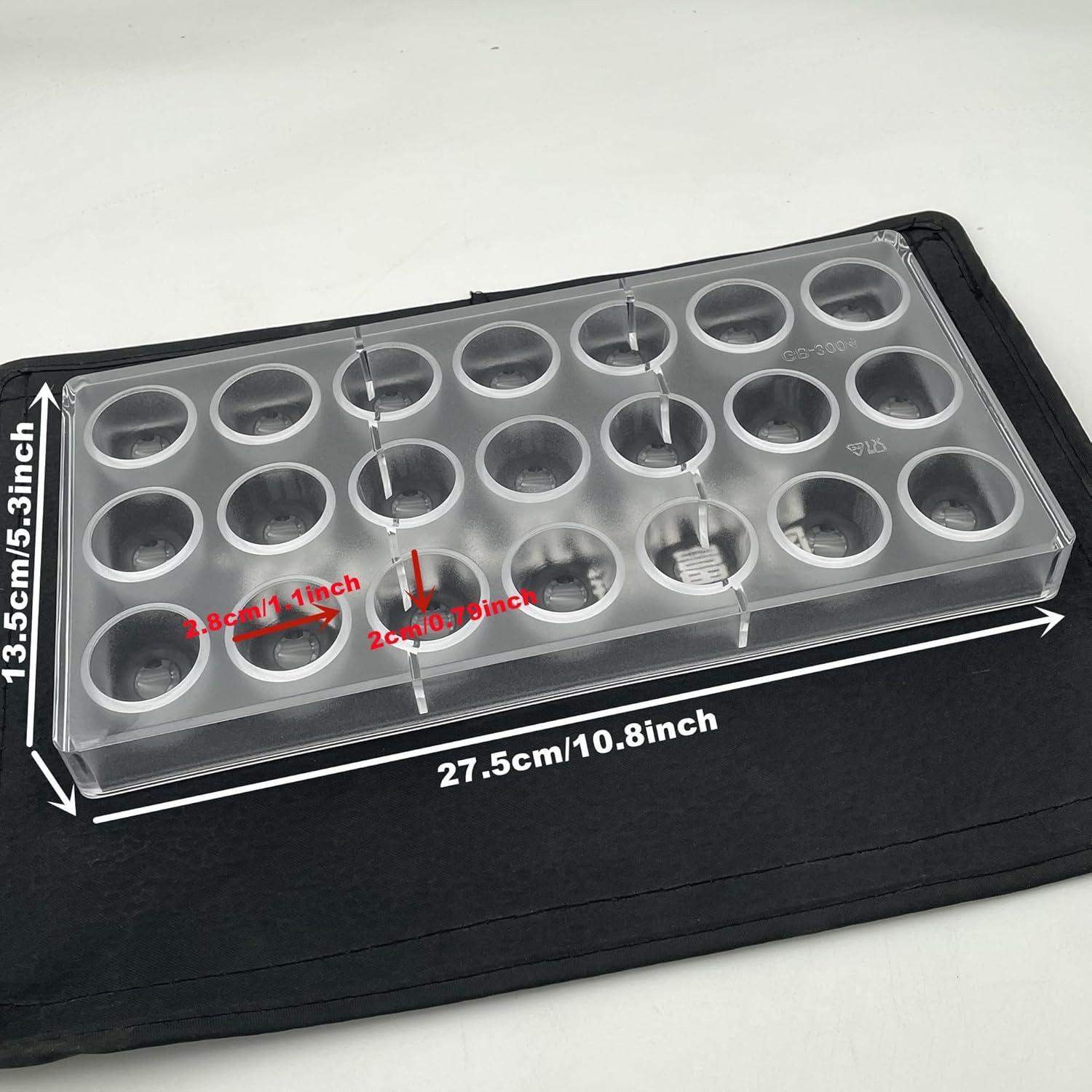 Molde de Chocolate Campana Goldbaking 21 Cavidades Policarbonato