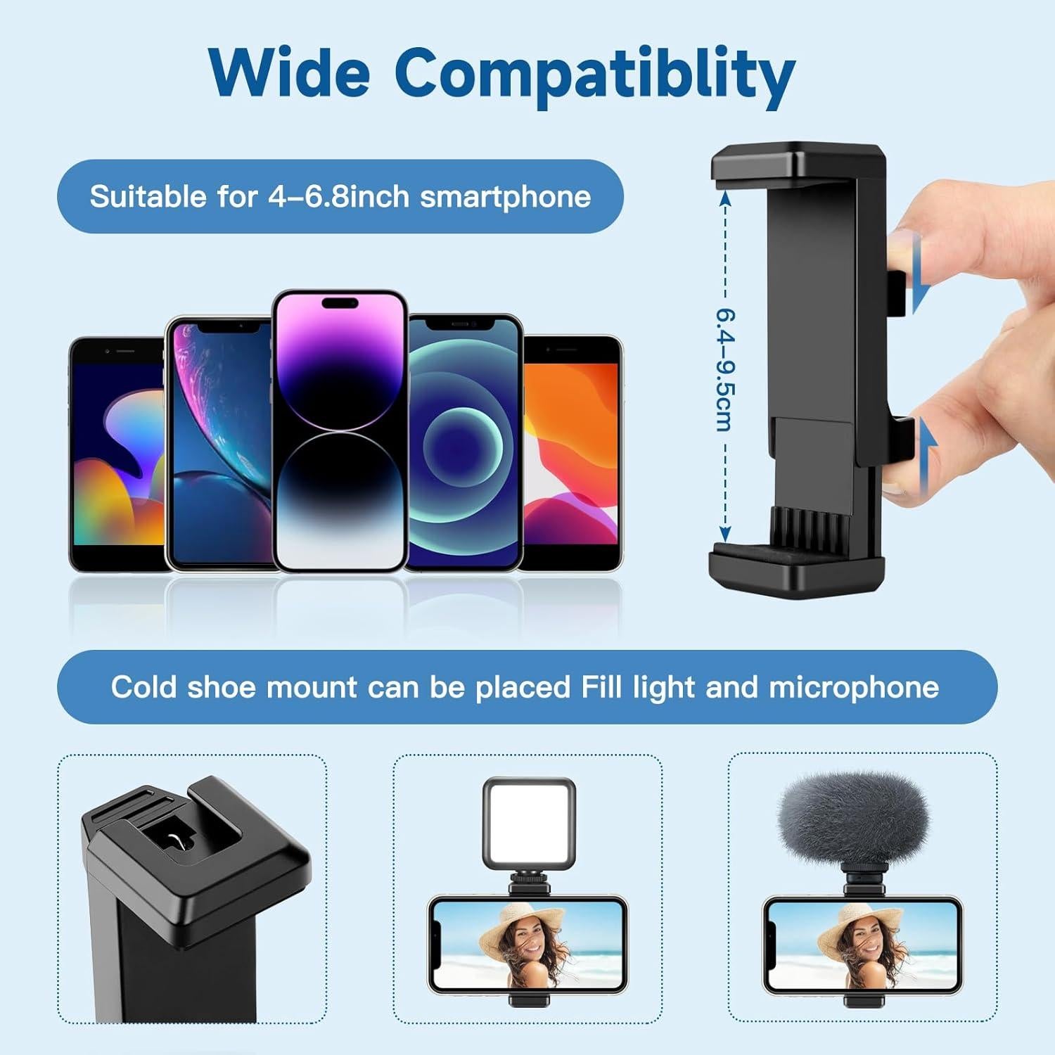 Trípode para Teléfono Victiv 85" (215,9 cm) con Control Remoto