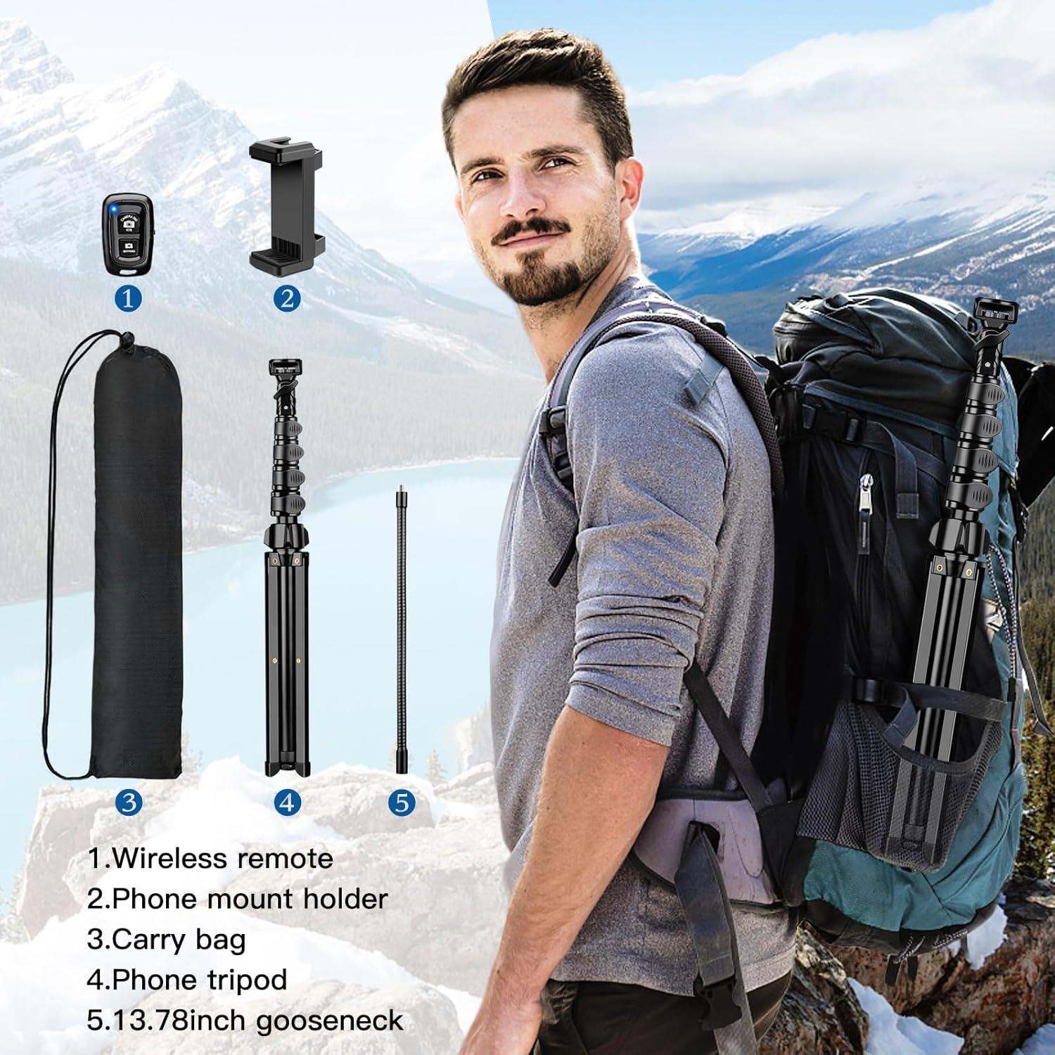 Trípode para Teléfono Victiv 85" (215,9 cm) con Control Remoto