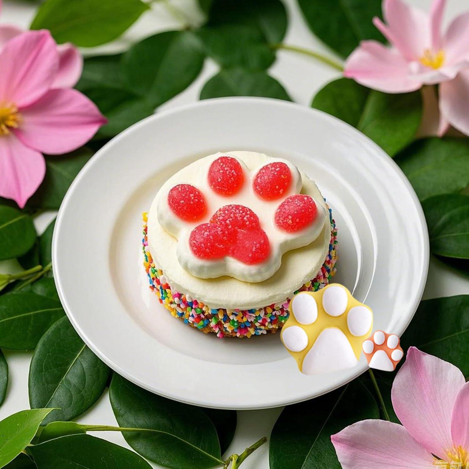 Moldes de Silicona Infovox Gato y Huella Set de 2