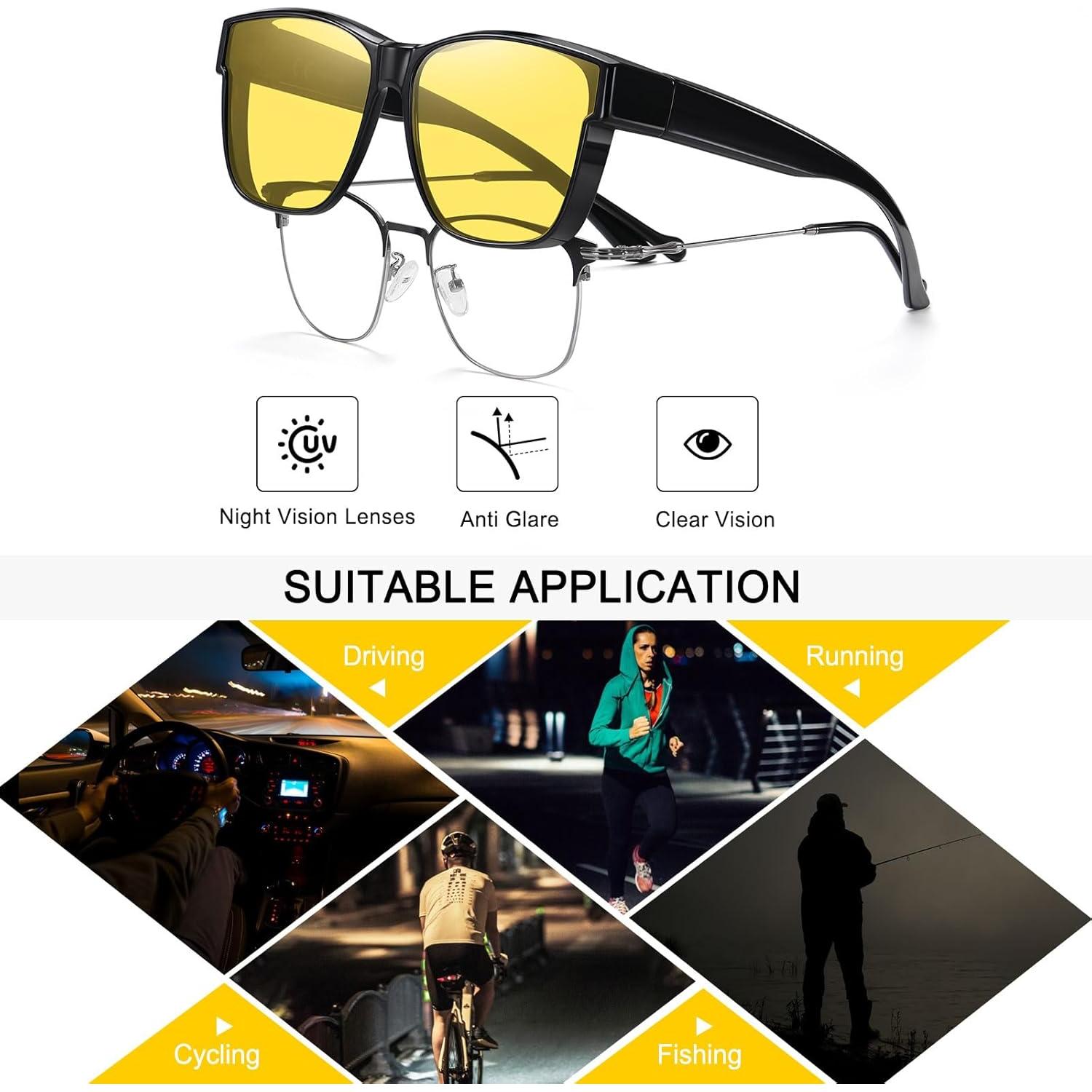 Gafas de Visión Nocturna Wzerry Polarizadas para Conducir