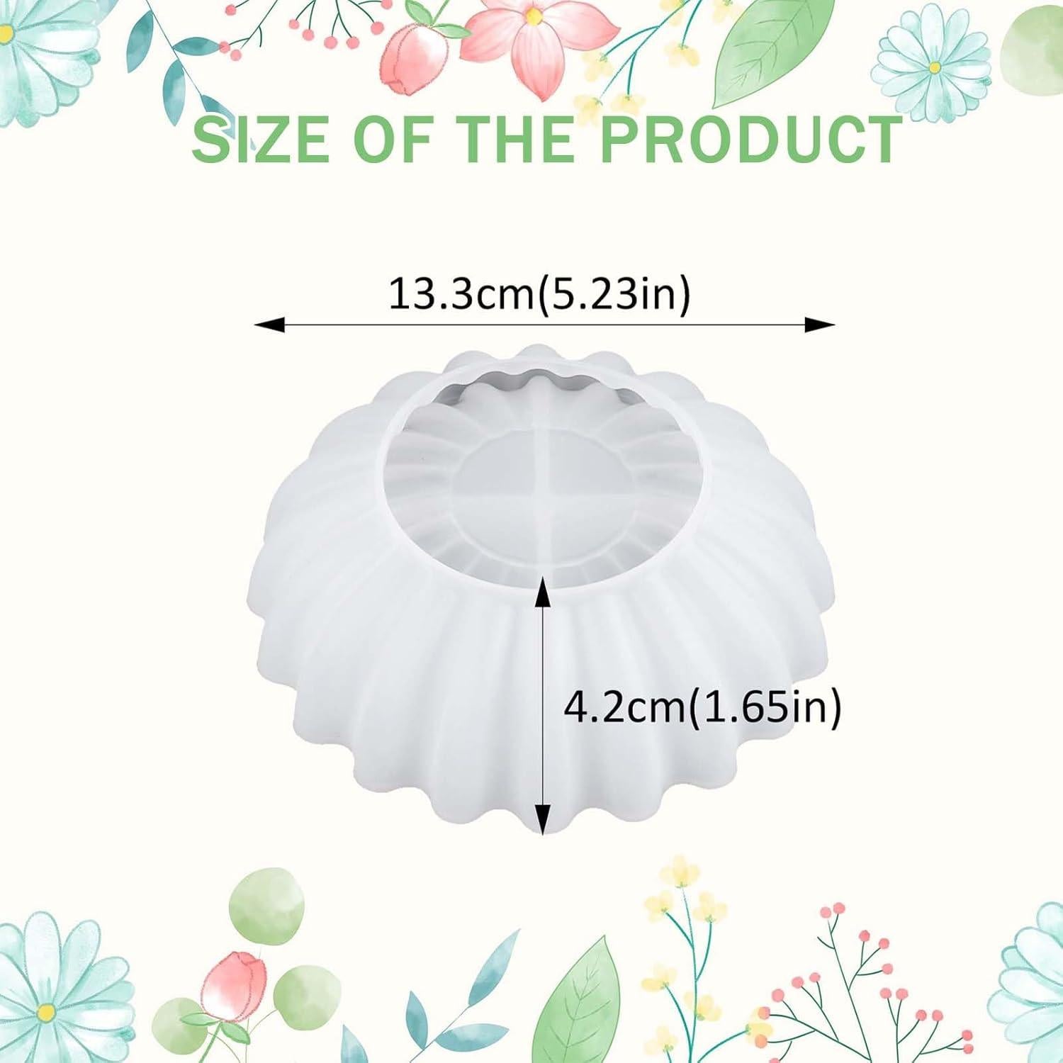 Molde de Silicona Redondo Wikimo 13.31 cm para Resina