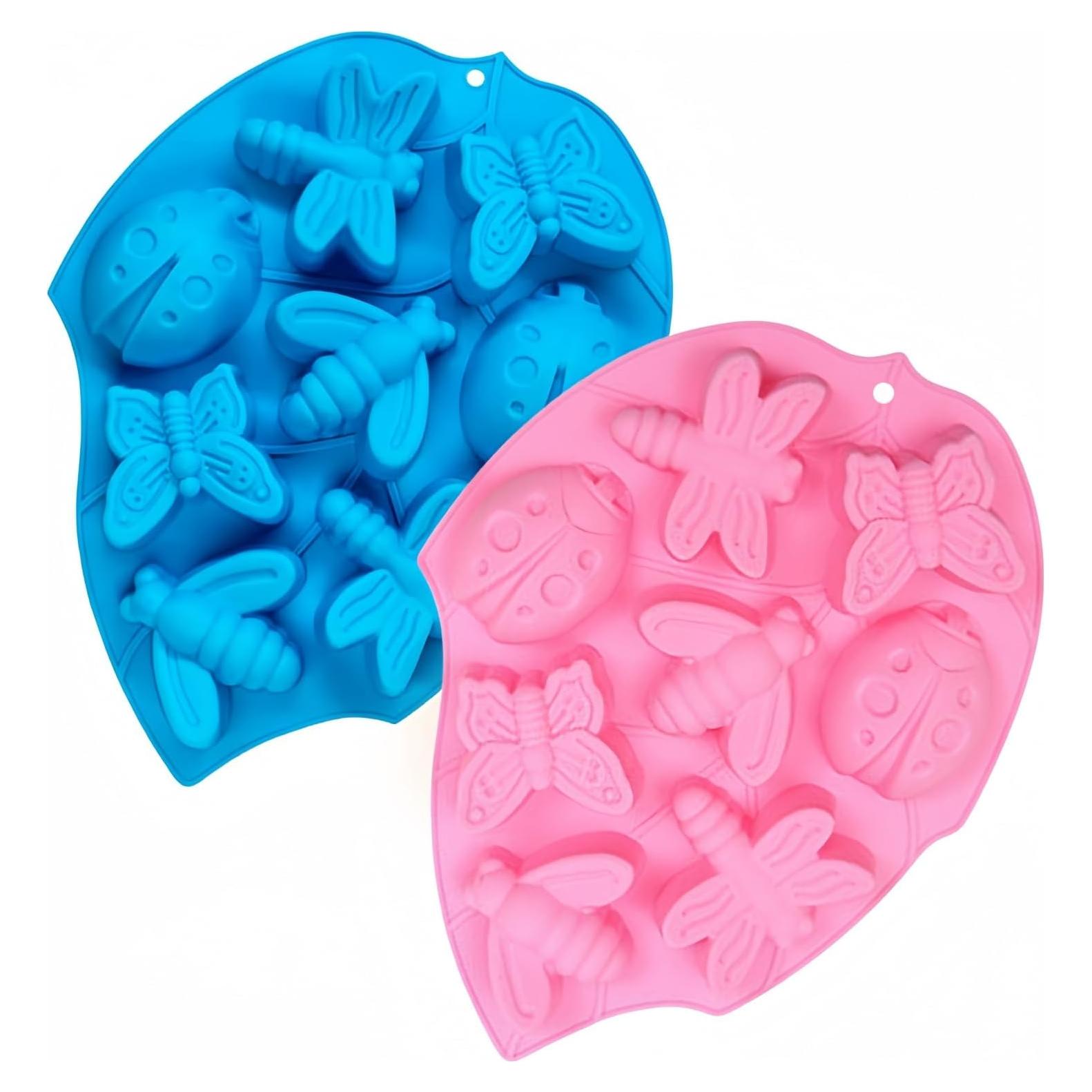 Moldes de Silicona para Gelatina Insectos Accfore 2 Pcs 27x20 cm