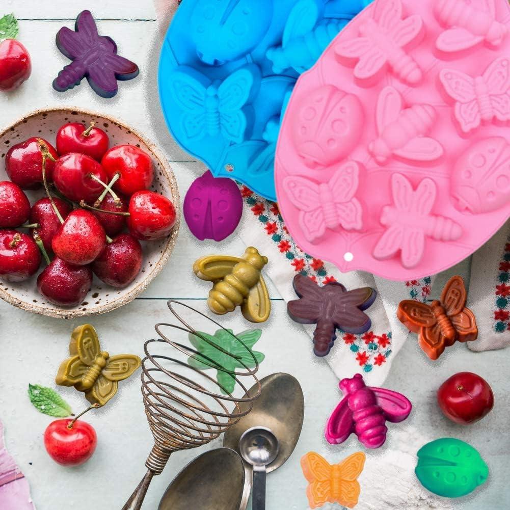 Moldes de Silicona para Gelatina Insectos Accfore 2 Pcs 27x20 cm