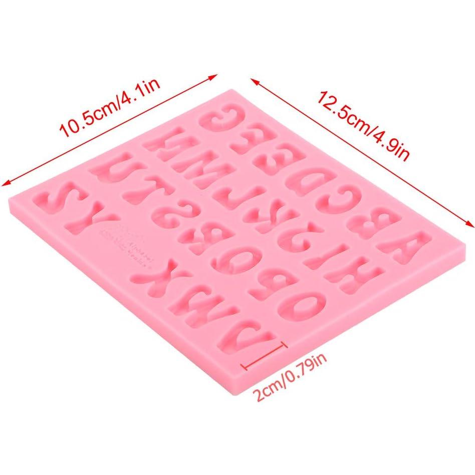 Molde de Silicona para Hornear Chocolate 3D Letras Hilitand