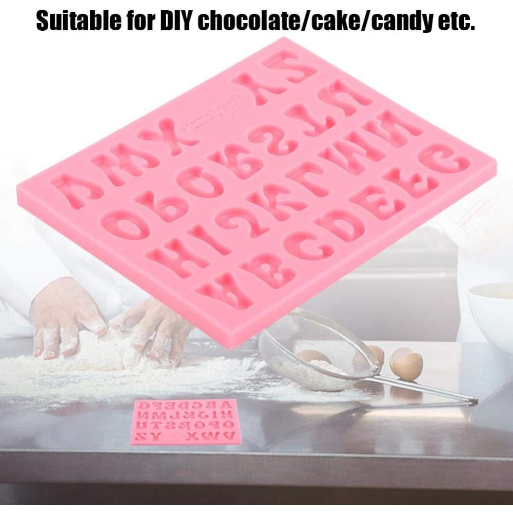 Molde de Silicona para Hornear Chocolate 3D Letras Hilitand