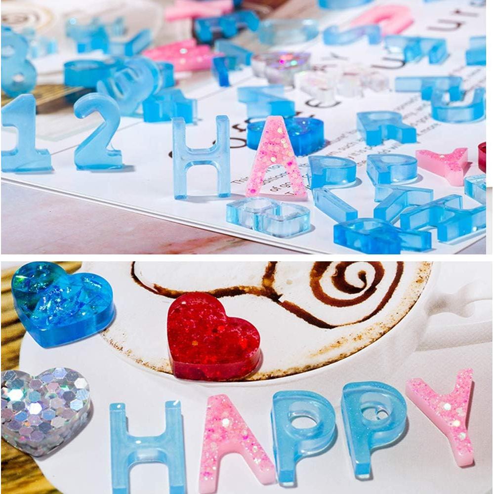 Molde de Silicona Tomorotec para Letras y Números 3D - 200 Piezas