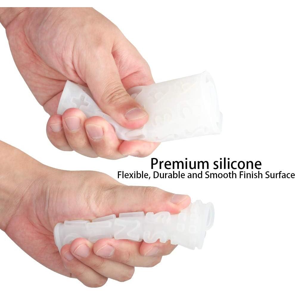 Molde de Silicona Tomorotec para Letras y Números 3D - 200 Piezas