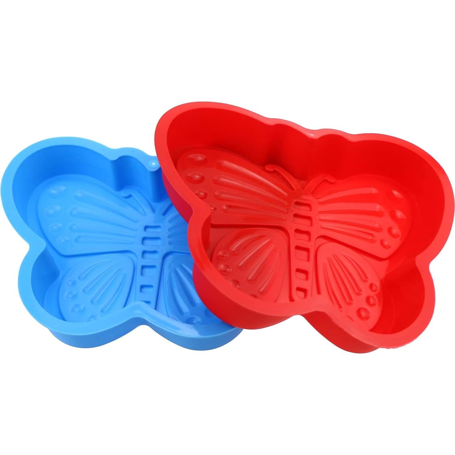 Pack 2 Moldes Silicona Mariposa 3D DIYstore 16x13x2.5cm