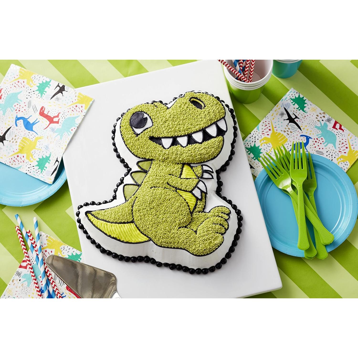 Sartén de Pastel 3D Dinosaurio Wilton 32.4x28x5 cm Aluminio