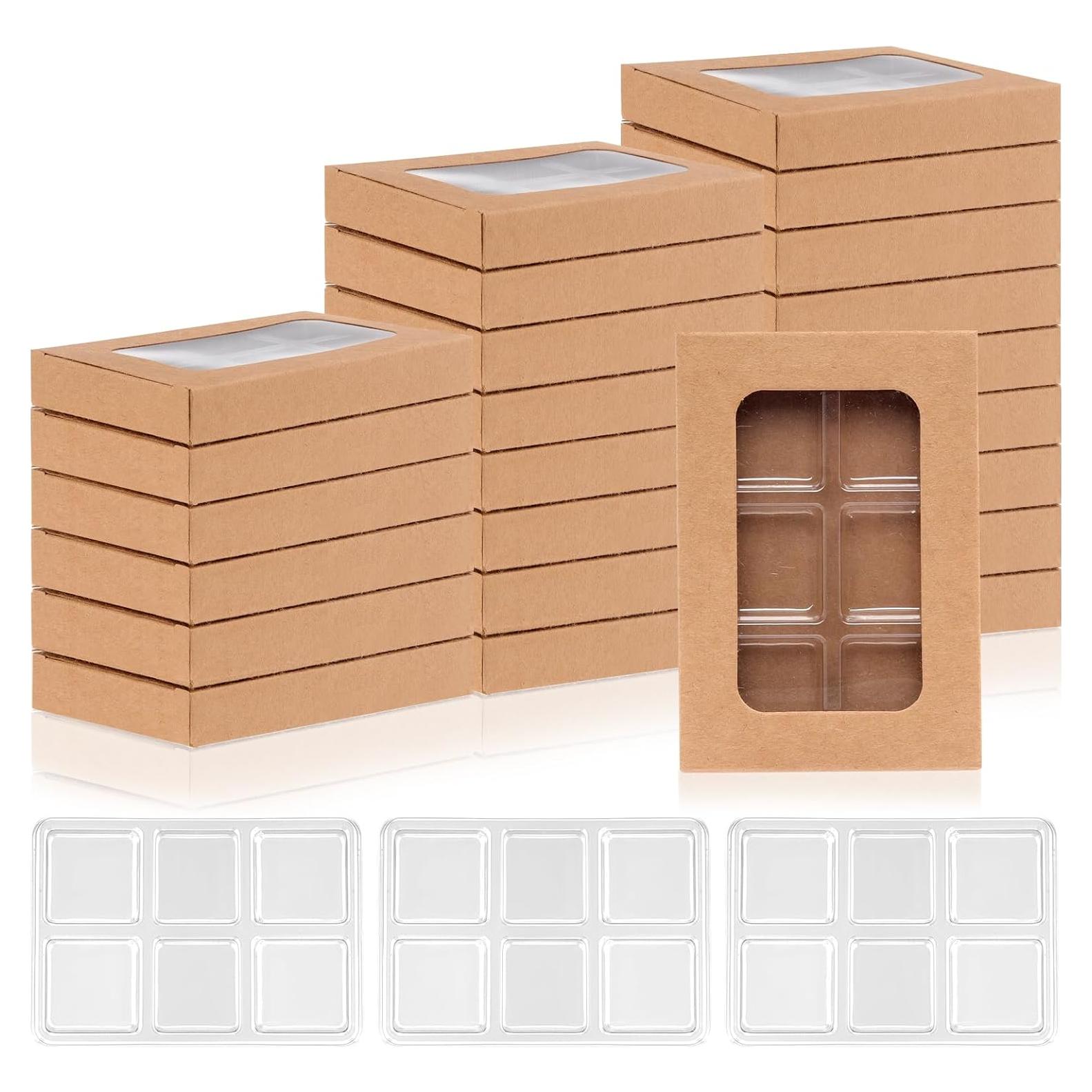 100 Cajas de Regalo para Cerillas de Cera SMAODSGN 10.16x7.11cm