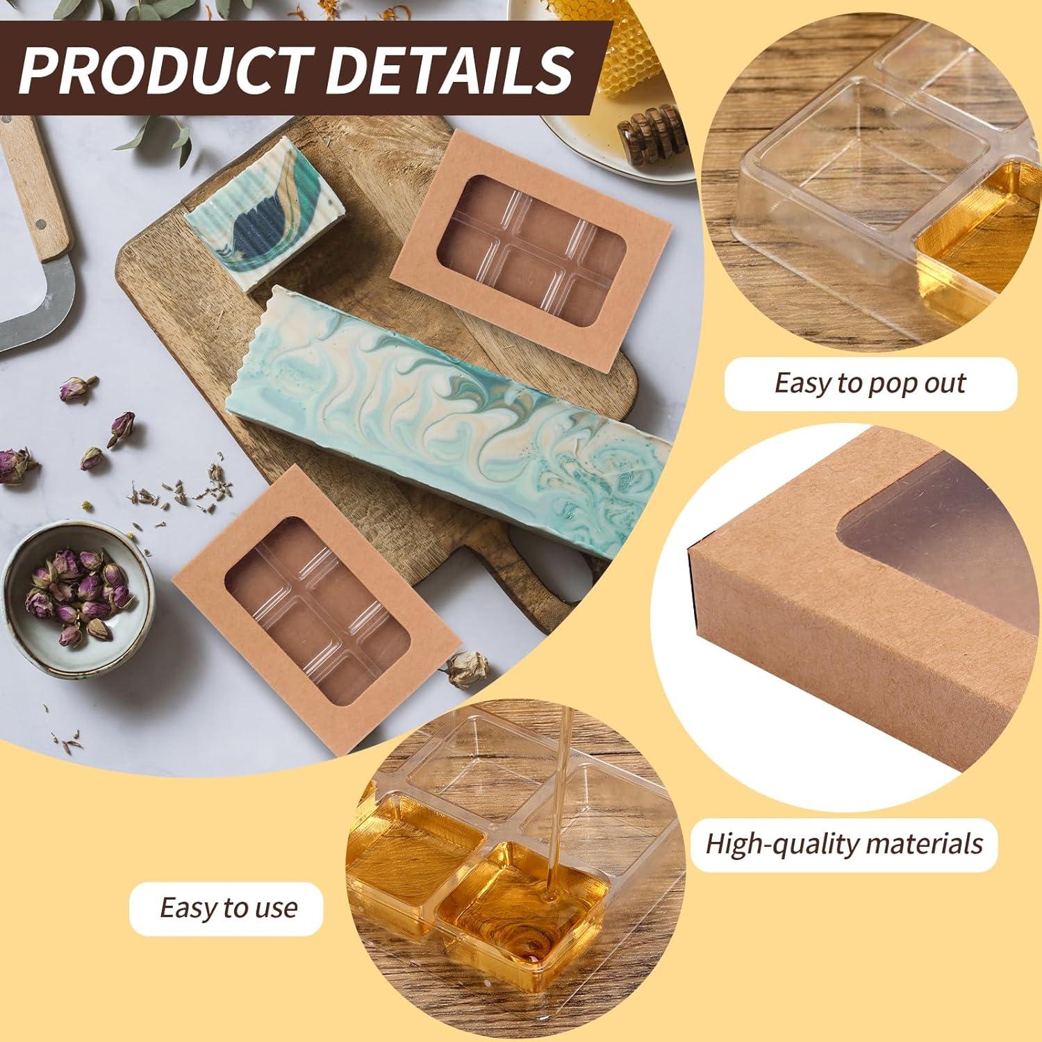 100 Cajas de Regalo para Cerillas de Cera SMAODSGN 10.16x7.11cm