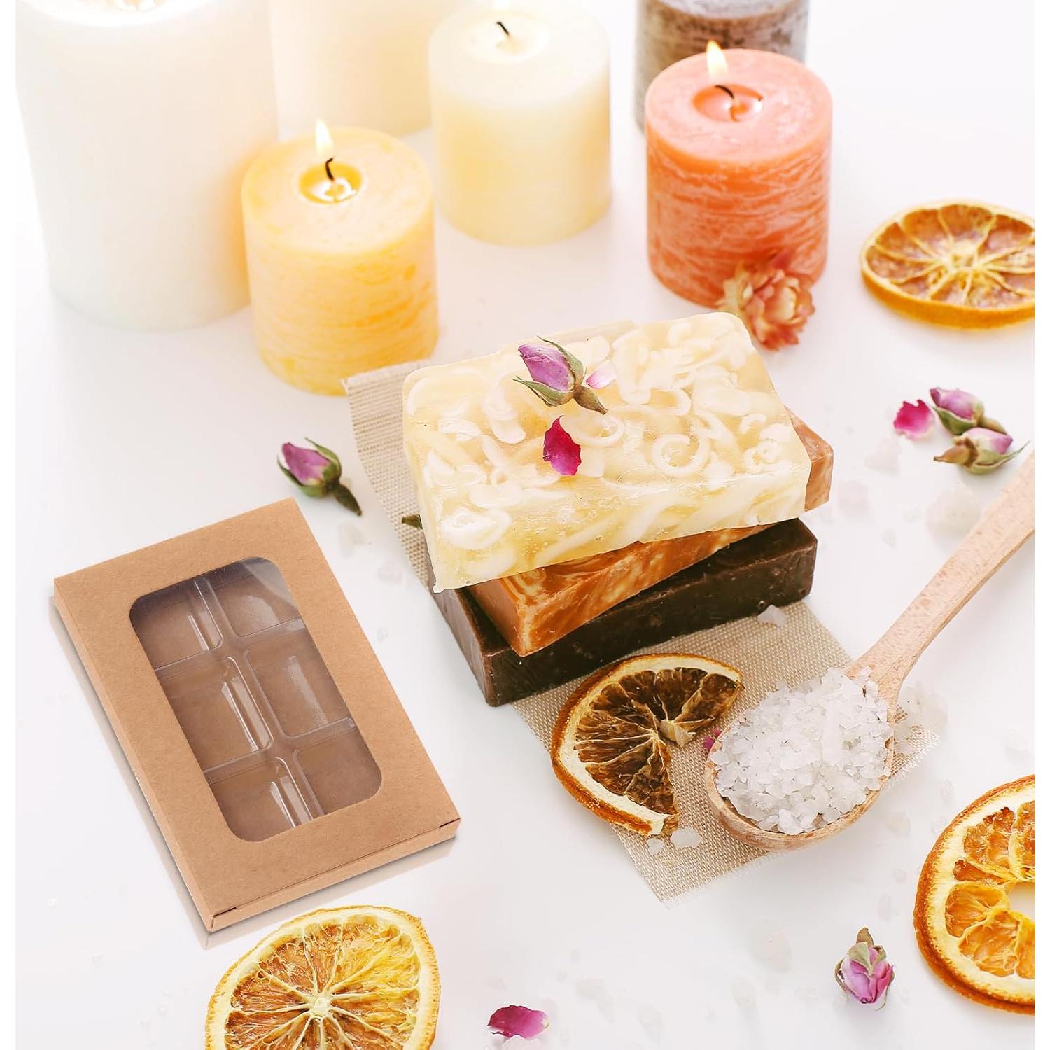 100 Cajas de Regalo para Cerillas de Cera SMAODSGN 10.16x7.11cm