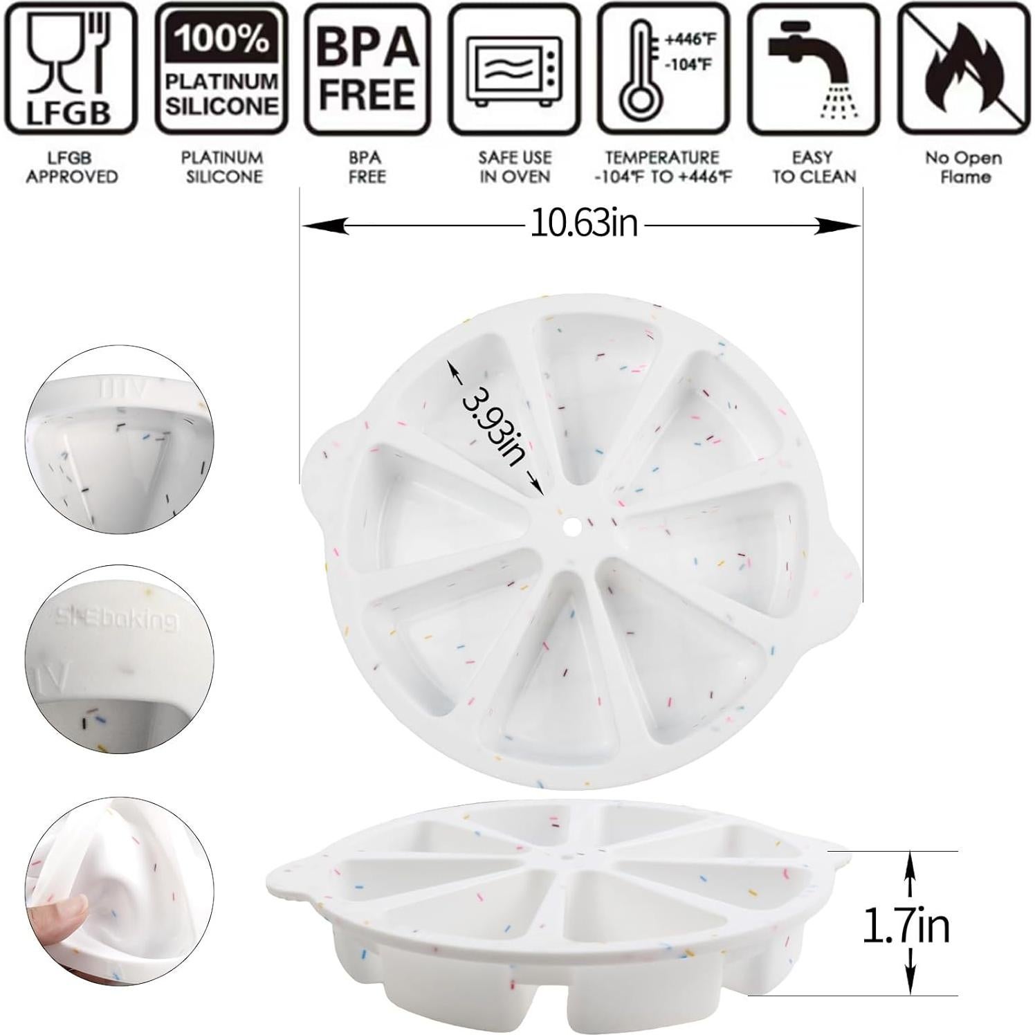 Sartén de Silicona para Scones SHEbaking 8 Ranuras Antiadherente