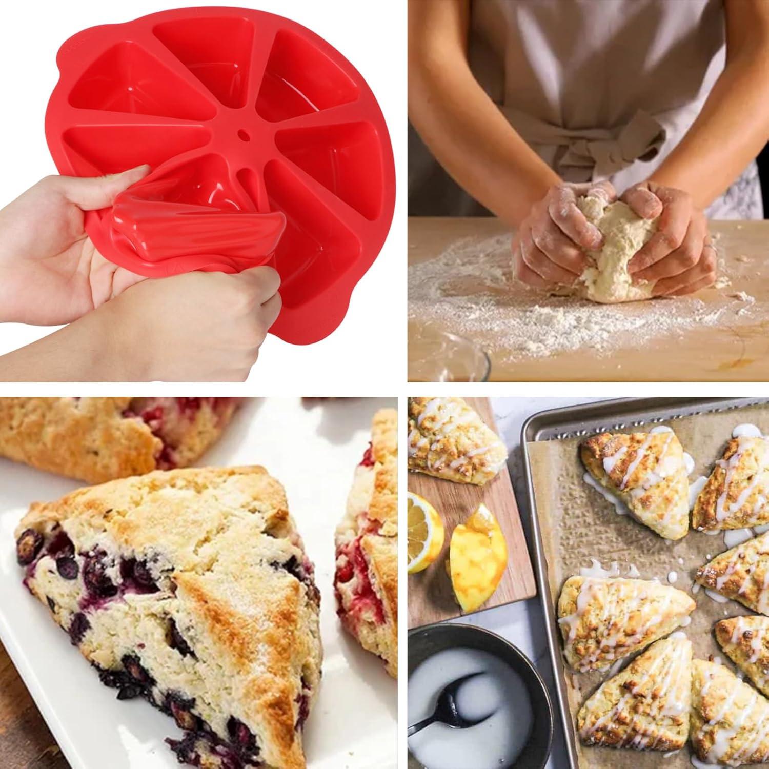 Sartén de Silicona para Scones SHEbaking 8 Ranuras Antiadherente