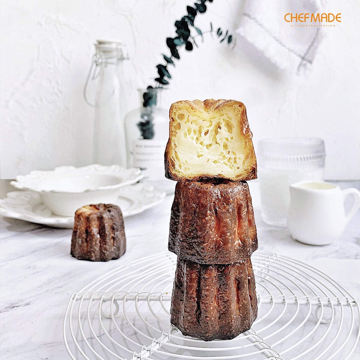Molde para Pastel Canelé CHEFMADE 12 Cavidades Antiadherente