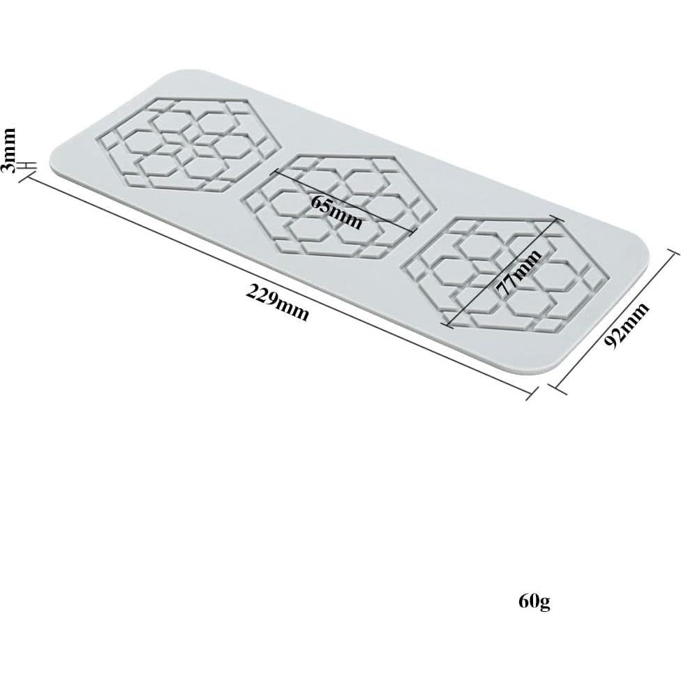 Molde de Silicona 3D TUKE para Pasteles y Chocolates 23.24x9.34cm