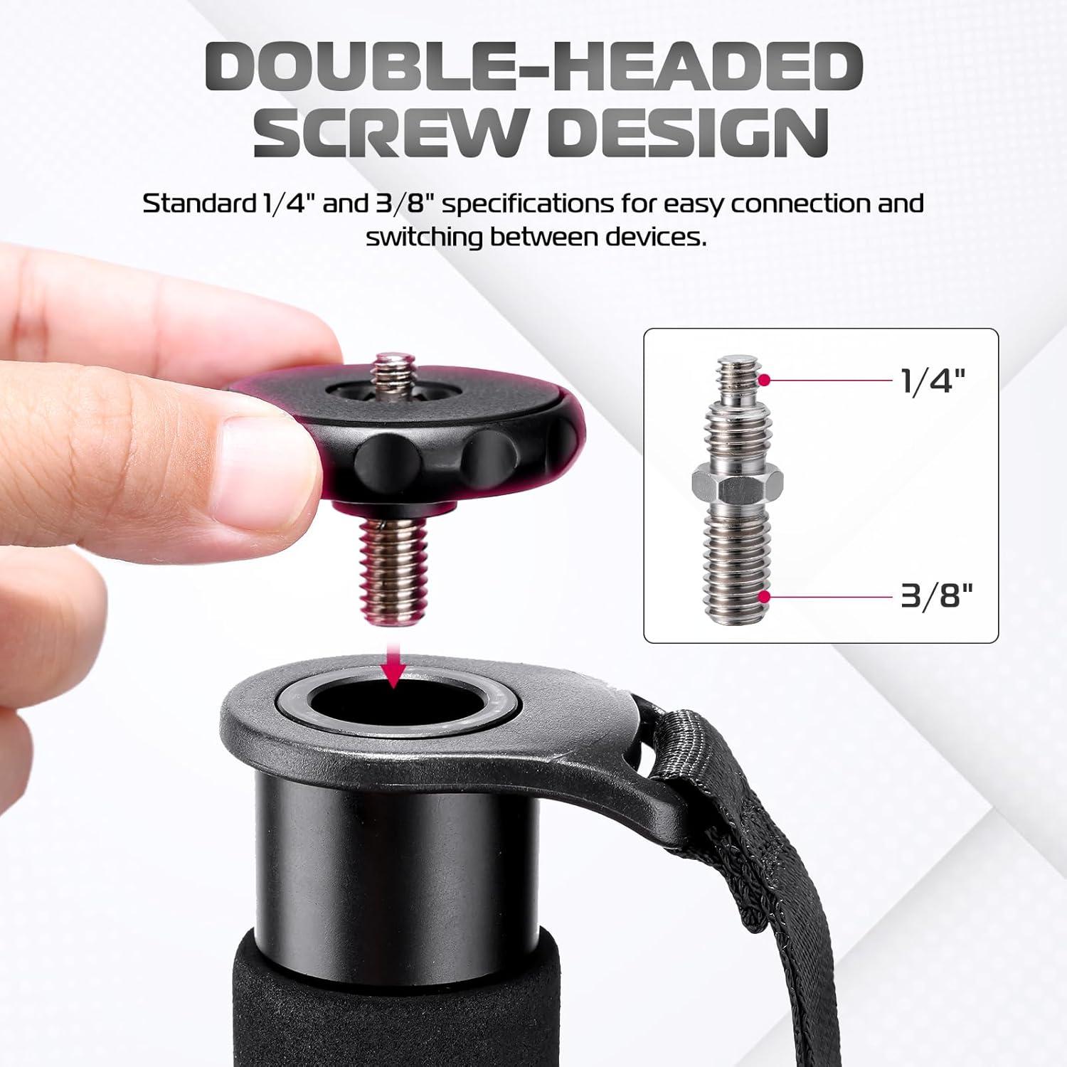 Monopie ULANZI TB12 de Aluminio 155 cm Liviano y Compacto