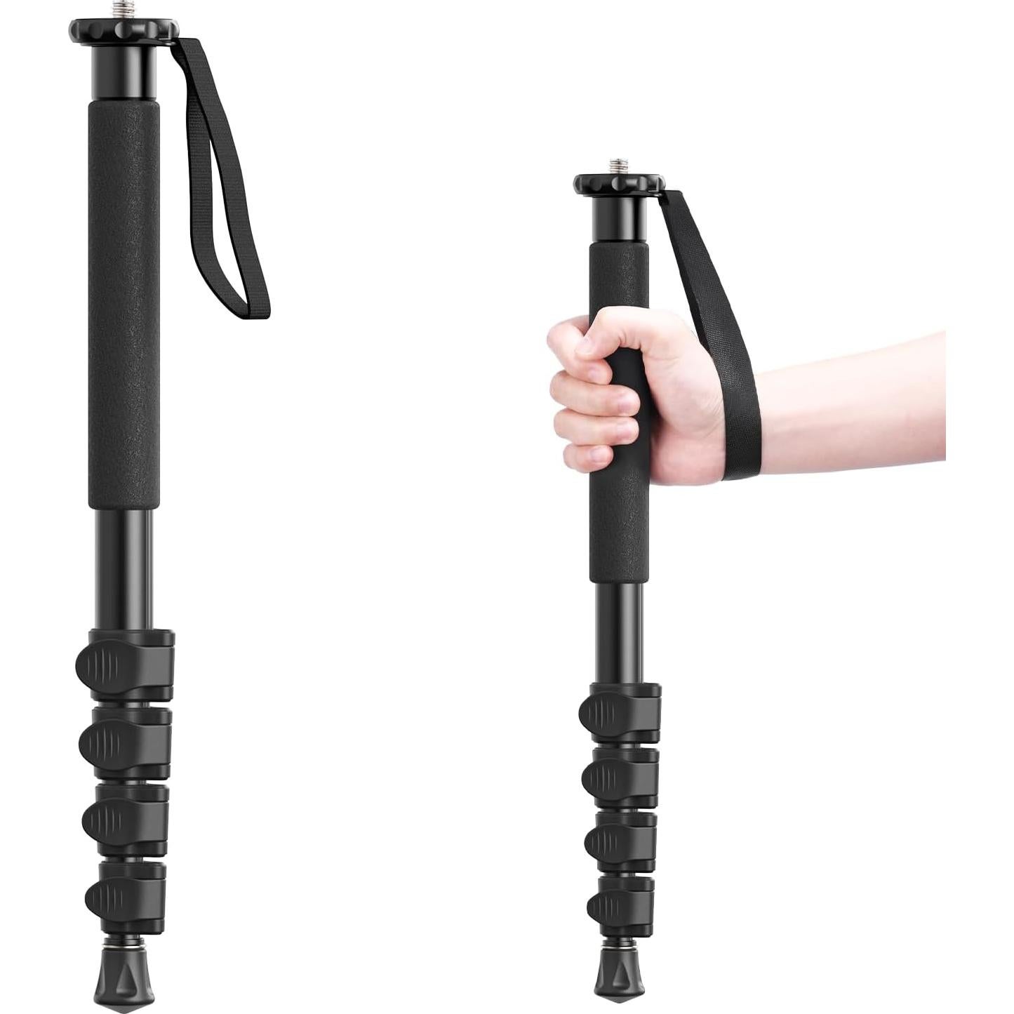 Monopie ULANZI TB12 de Aluminio 155 cm Liviano y Compacto