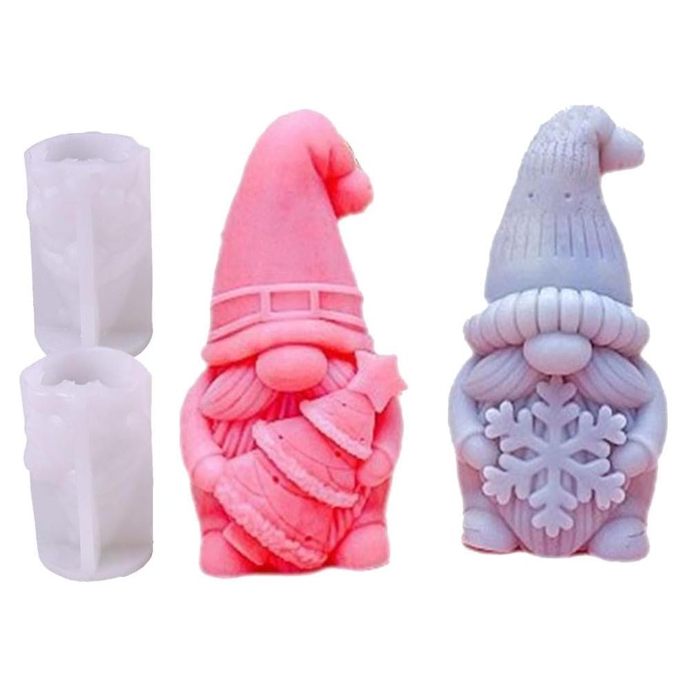 Molde de Silicona Gnomo 3D Vexorion para Velas y Jabón
