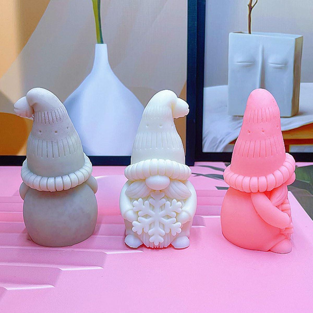 Molde de Silicona Gnomo 3D Vexorion para Velas y Jabón