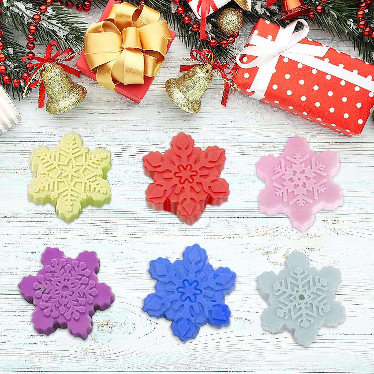 Moldes de Silicona Copo de Nieve BOARDFEB 3 Piezas 25.4x17.3cm