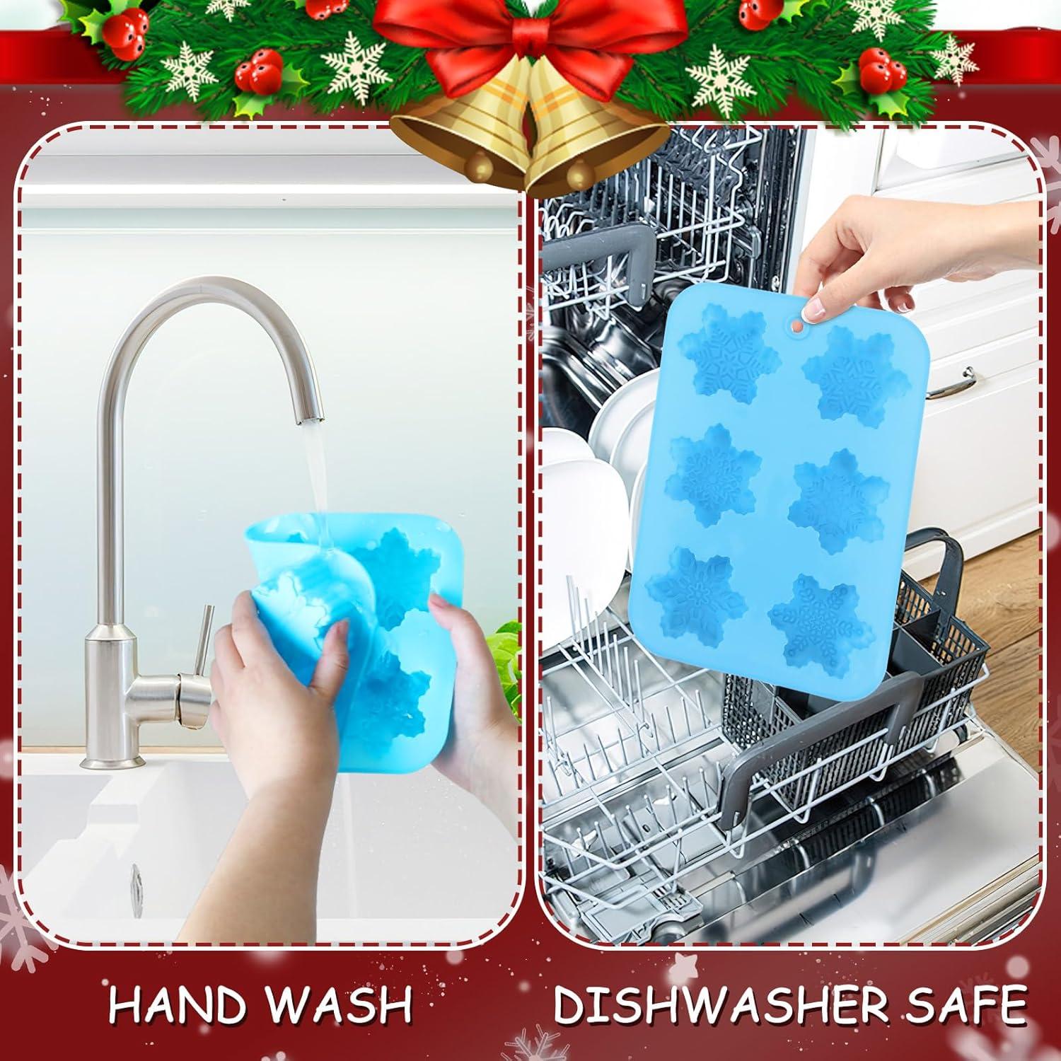 Moldes de Silicona Copo de Nieve BOARDFEB 3 Piezas 25.4x17.3cm